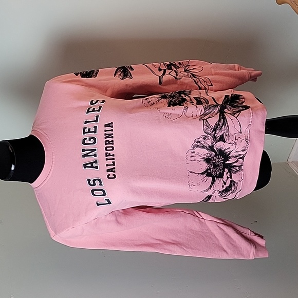 blind rooster Sweaters - Blind Rooster Los Angeles pink pullover sweatshirt